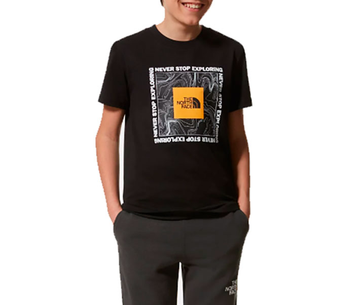 shirt Black NF3BS21E3 - THE NORTH FACE Box Kids' T - Kurzärmeliges T-Shirt  aus nachhaltigen Materialien