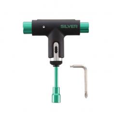Silver Skate Tool Black / Green
