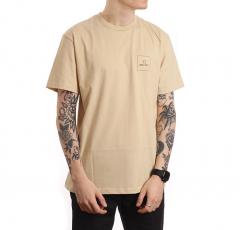 Brixton Alpha Square Standard T-Shirt Cream / Olive / Brass