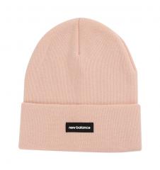 New Balance Linear Knit Cuffed Beanie Pink Haze