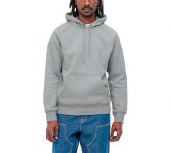 Carhartt WIP Chase Hooded Sweatshirt Grey Heather / Gold