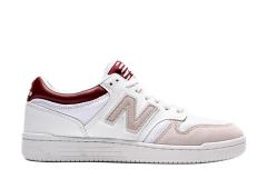 New Balance 480 White / Burgundy