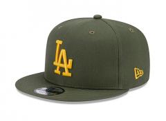 New Era 9FIFTY LA Dodgers Side Patch Snapback Dark Green