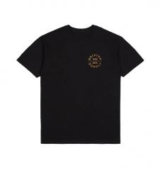 Brixton Oath V S/S Standard T-Shirt Black / Bright Gold / Olive Surplus