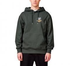 Makia Third Eye Hooded Sweatshirt Dark Green