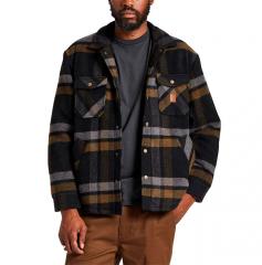 Brixton Durham Sherpa Lined Jacket Black / Charcoal / Desert Palm