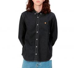 Carhartt WIP L/S Weldon Shirt Black Stone Washed