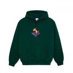 Polar Skate Co. Dave Hoodie Dog Dark Green