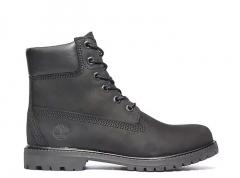 Timberland Womens 6-Inch Waterproof Boot Black Nubuck 