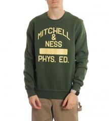 Mitchell & Ness Branded Fashion Graphic Crew Dark Green