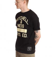 Mitchell & Ness Branded Midweight Graphic Phys. Ed T-Shirt Black