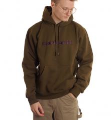 Carhartt WIP Hooded Carhartt Sweatshirt Highland / Cassis