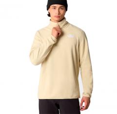 The North Face 100 Glacier 1/4 Zip Fleece Gravel