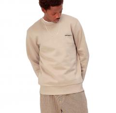 Carhartt WIP Script Embroidery Sweatshirt Wall / Black