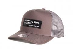 Mitchell & Ness Branded Curved Trucker Grey