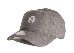 Mitchell & Ness Mini Flannel Brooklyn Nets Strapback Grey Heather