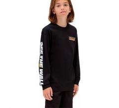 Vans Youth Up In Flames Long Sleeve T-Shirt Black