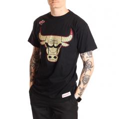 Mitchell & Ness Gold Logo T-Shirt Chicago Bulls