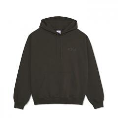 Polar Skate Co. Dave Hoodie Stroke Logo Dirty Black
