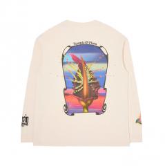 Edwin Temple Of Flora T-Shirt LS Whisper White