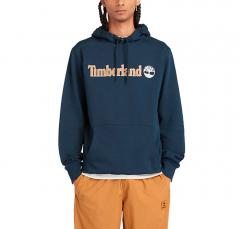 Timberland Linear Logo Hoodie Dark Slate