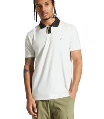 Brixton Mod Flex S/S Polo Shirt Off White / Black