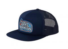 Brixton Bass Brains Boat HP Trucker Hat Washed Navy