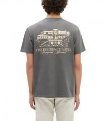 Pompeii Charcoal Residence Graphic T-Shirt Grey