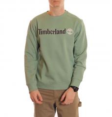 Timberland Linear Logo Crew Granite Green