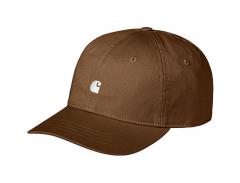 Carhartt WIP Madison Logo Cap Lumber / White