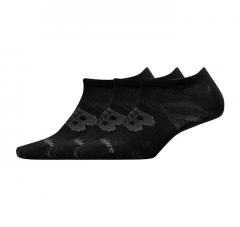 New Balance Flat Knit No Show Socks 3 Pack Black