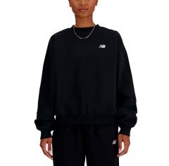 New Balance Womens Sport Essentials Fleece Crew Black