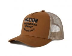 Brixton Redoubt Netplus Trucker Hat Washed Copper / Sand
