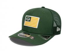 New Era 9Seventy Green Bay Packers NFL Flag Stretch Snapback Dark Green