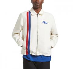 Brixton Ford Number One Garage Jacket Wimbledon White