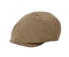 Brixton Brood Snap Cap Dark Tan / Hickory Sripe