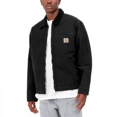 Carhartt WIP OG Detroit Jacket 'Dearborn' Canvas Black / Black, Stone Canvas