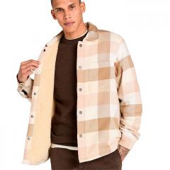 Timberland High Pile Lined Overshirt Beige
