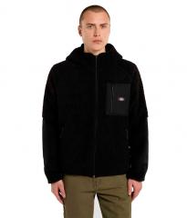 Dickies Central High Pile Hooded Fleece Jacket Black