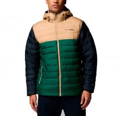 Columbia Powder Lite II Hooded Jacket Rainforest / Canoe / Black
