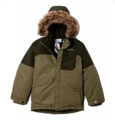 Columbia Youth Nordic Strider II Waterproof Parka Stone Green / Greenscape