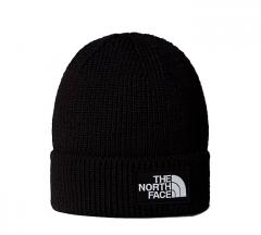 The North Face Logo Box Cuffed Beanie TNF Black