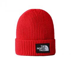The North Face Logo Box Cuffed Beanie TNF Red