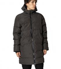 Fat Moose Birk Long Puffer Jacket Beetle Green