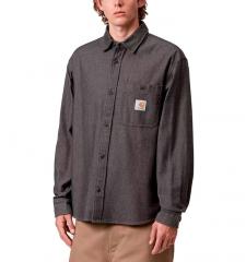 Carhartt WIP L/S Edgar Shirt Black / Wax
