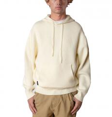 Fat Moose Nas Knitted Hoodie Ecru