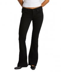 True Religion Joey Low Rise Flare Jeans Triple Black