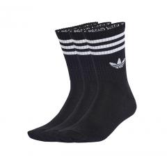 Adidas 3-Stripes Crew Socks 3-Pack Black / Black / Black
