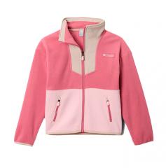 Columbia Youth Sequoia Grove Full Zip Fleece  Rosette / Dark Stone / Satin Pink