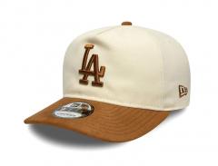 New Era 9Fifty A-Frame LA Dodgers Suede Visor Light Beige